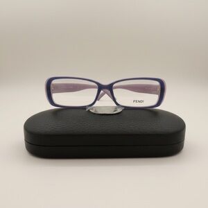 Fendi Selleria Eyeglasses Frames Purple Italy 140 Designer New Authentic